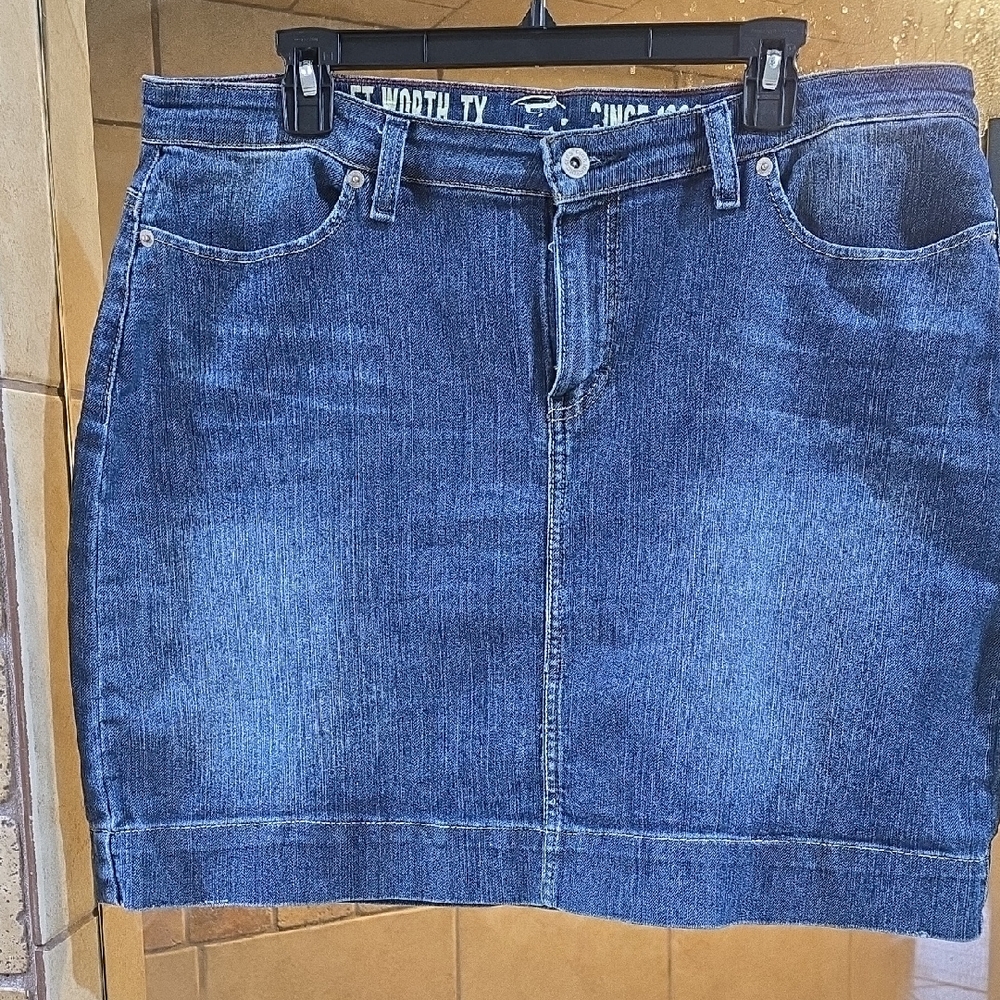 Dickies Blue Denim Mini Skirt